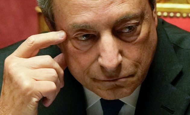 Italian assets slide after Draghi resigns