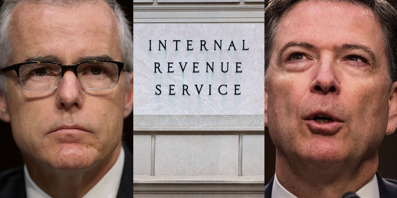 The IRS audited ex-FBI director James Comey and former deputy Andrew McCabe. What are the odds?