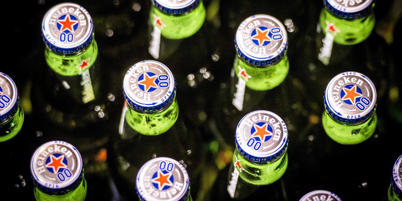 Heineken backs full-year guidance after posting 20% revenue rise