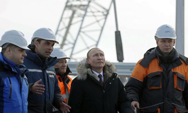 Russia says truck bomb damages key bridge to Crimea