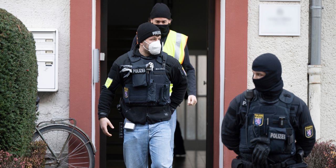 German police arrest 25 on suspicion of an armed coup led by suspected far-right extremists